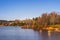 Nature landscapes of Lake Washington with long exposure shot.