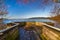 Nature landscapes of Lake Washington with long exposure shot.