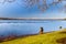 Nature landscapes of Lake Washington with long exposure shot.