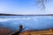 Nature landscapes of Lake Washington with long exposure shot.