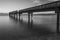 Nature landscapes of trestle bridge Dash point Pier with long exposure shot.