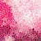 Nature marble plastic stony mosaic tiles texture background with white grout - hot magenta, baby pink and fuchsia colors