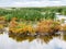 Nature of marshes on manmade artificial island of Marker Wadden, Markermeer, Netherlands