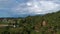 Nature Mountain Environment Beauty of landscape on the Rice Field in the Town