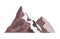 Nature mountain landscape. Rocky massif vector Illustration. Winter peaks or hilltop. Range rock, mountain rocky