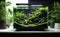 Nature Nano Aquarium with delicate details in living room