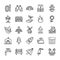 Nature And Outdoor Line Vector Icons