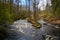 Nature photo river in the forest Finland