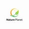 Nature Planet logo design concept, Creative Natural logo template