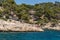 Nature pool in Cassis deep narrow creeks