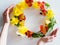 Nature preservation flora protection flower wreath