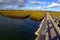 Nature Preserve Boardwalk leads to Town Neck Beach Sandwich MA