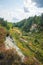 Nature preserve Grosser Pfahl, near Viechtach, bavarian forest. view to stone quarry