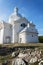 Nature preserve Holy Hill by Mikulov with Way of the Cross to the Pilgrimage Chapel of Saint Sebastian and Bell Tower, Moravia