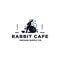 Nature Rabbit and Coffee Cup Logo