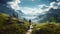 Nature\\\'s Adventure: A Breathtaking Hike Through Majestic Mountains