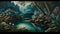 Nature\\\'s Beauty Captured in a Realistic Painting, Made with Generative AI