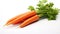 Nature\\\'s Bounty: Closeup of Carrot Isolated on White Background