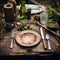 Nature's Bounty: Rustic Utensils Amidst Earthy Tones