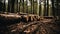 Nature\\\'s Bounty Timber Logging in the Forest