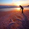 Nature& x27;s Canvas: Intricate Sand Patterns on a Coastal Tapestry