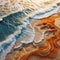 Nature's Canvas: Intricate Sand Patterns on a Coastal Tapestry