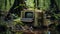 Nature\\\'s Digital Relic: A Surreal Encounter In The Rainforest