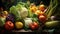 Nature\\\'s exquisite details, in a close-up canvas of vegetables