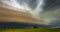 Nature's Fury Unleashed. Epic Supercell Storm Timelapse. Mesocyclone supercell storm captured in Lithuania Europe