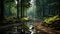 Nature\\\'s Haven: Immerse in the Enchanting Splendor of a Green Forest