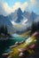 Nature\\\'s Majesty: A Visual Journey Through Snowy Mountains, Flowery Outdoors, and High Rivers