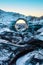 Nature\\\'s Meltdown: Gaping Void in Glacial Majesty