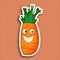 Nature\\\'s Palette Unleashed: Carrot Vector Art in AI Splendor