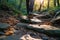 Nature\\\'s Path Exploring the Wilderness on a Serene Trail. created with Generative AI