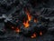 Nature\\\'s Power Unleashed Intense Volcanic Eruption on an Abstract Background, Ai Generative