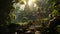 Nature\\\'s Sanctuary: Unearthing the Abandoned Temple amidst the Evergreen Canopy