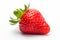 Nature\\\'s Sweet Jewels: Ripe Strawberries on a Pure White Background