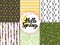 Nature Spring Trendy Seamless Patterns