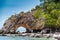Nature stone arch at Ko Khai island,Lipe, Thailand