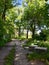 Nature takes over. View of the remains of the old hangar in Krakow, Poland