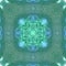 Nature themed fractal mandala