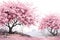 Nature tree cherry sakura garden flowers blossom blooming japanese spring background