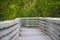 Nature walkway through mangrove trees