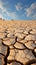 Natures alarm Cracked, dried soil in desert speaks of climate changes severity