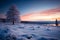 Natures artistry in the form of a captivating winter landscape