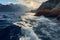 Natures majesty unfolds on the rocky Lofoten Islands in Reine, Norway