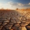 Natures plea Cracked soil in desert bears witness to climate changes toll