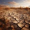 Natures plea Cracked soil in desert bears witness to climate changes toll