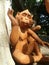 Naughty monkey sculpture