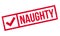 Naughty rubber stamp